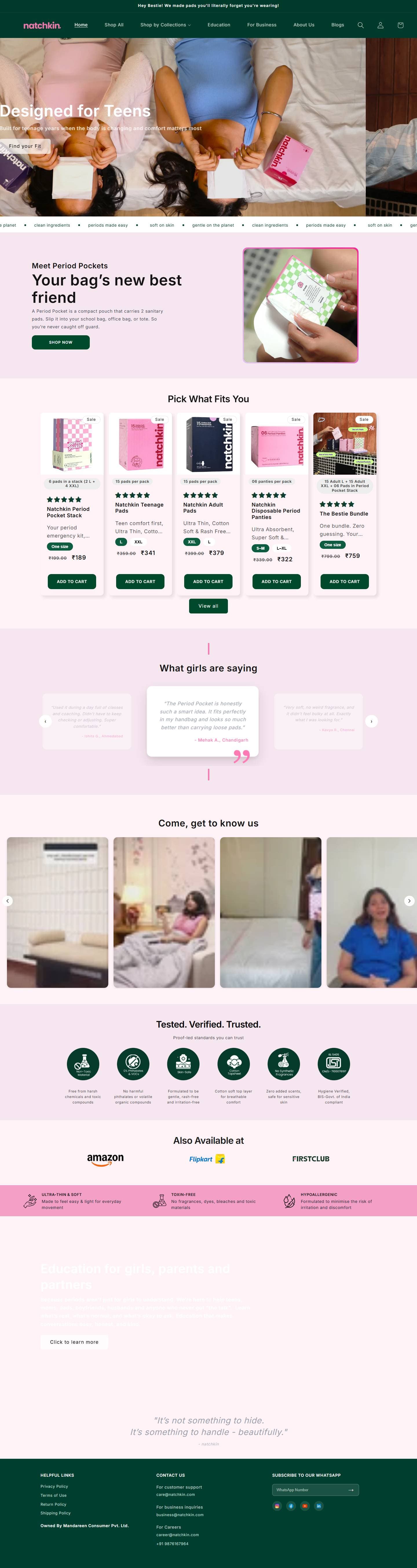Natchkin — the live site